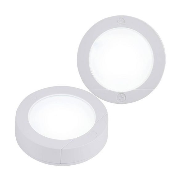 General Electric 2pk LED Battery Operated Puck Lights | Target