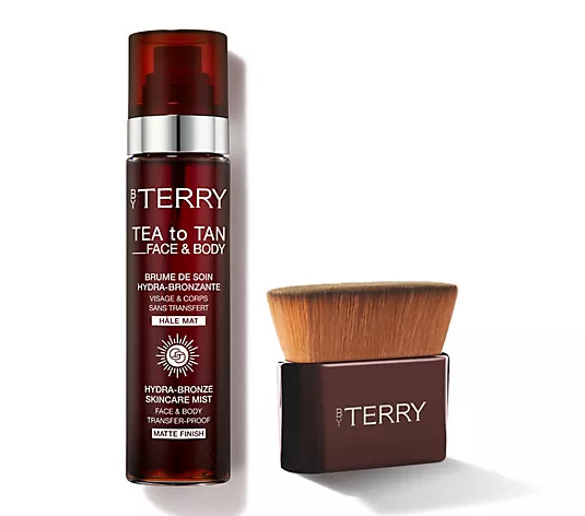 By Terry Tea to Tan Instant Tanning Mist & Brush Set - QVC.com | QVC