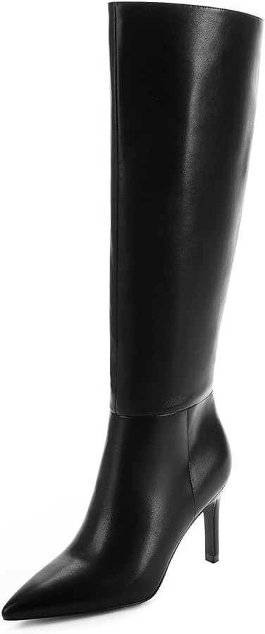 Knee High Boots Women Pointed Toe Stiletto Heel Tall Boots | Amazon (US)