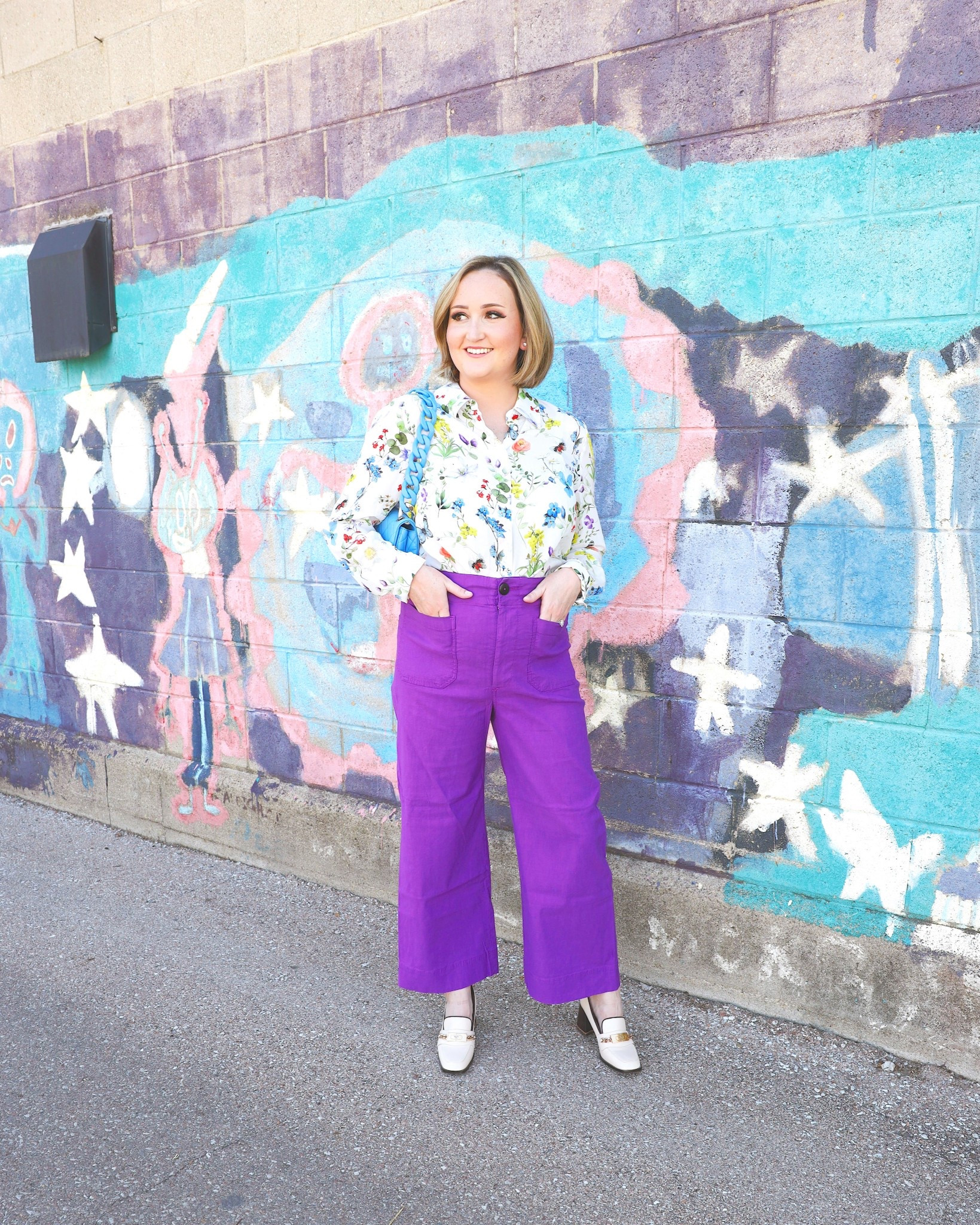 Sharing a colorful office outfit for this Friday 🌺 

Blouse is from Alice and Olivia
Pants are Colette from Anthropologie 
Heeled loafers are Tory Burch 

#LTKWorkwear #LTKmomlife #LTKootd