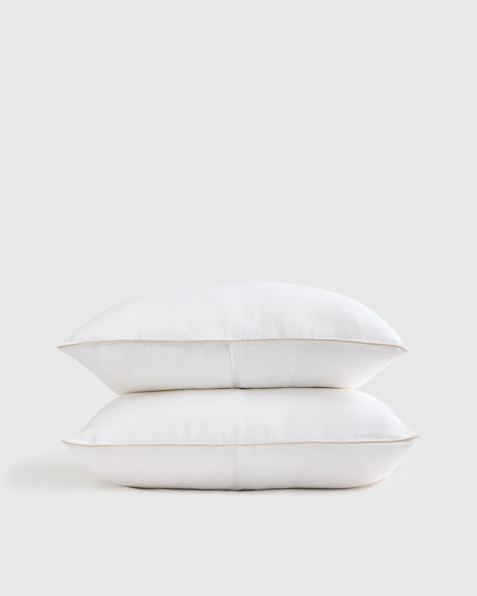 European Linen Piped Sham Set | Quince