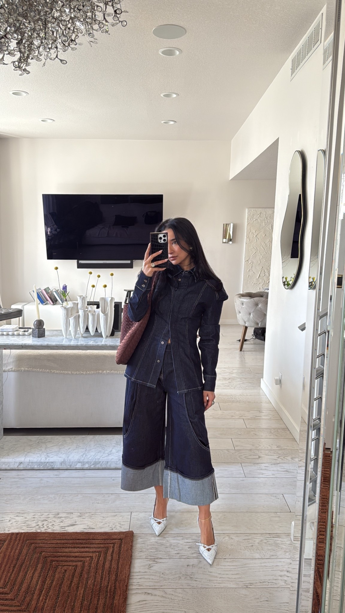 A denim on denim look is always a great idea 