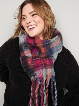 Cozy Soft-Brushed Patterned Scarf for Women | Old Navy (US)