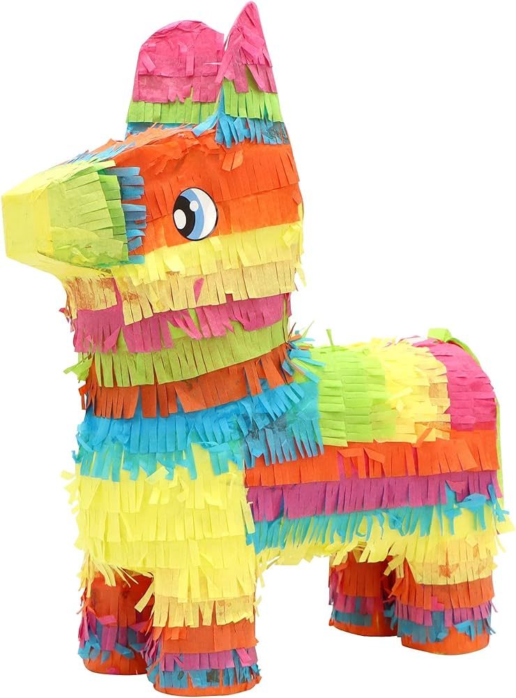 Cinco De Mayo Donkey Pinata for Kids Birthday Party, (13 x 20 x 5 in.) for Fun Fiesta Taco Party ... | Amazon (US)