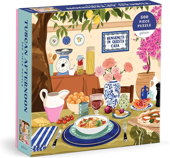 Galison Tuscan Afternoon – 500 Piece Jigsaw Puzzle Featuring Beautiful Artwork of A Tuscan Al F... | Amazon (US)