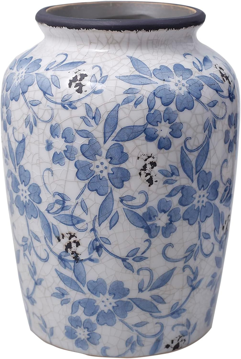 Vintage Blue and White Vase Porcelain Flower Vase Ceramic for Home Christmas Decor Rustic | Amazon (US)
