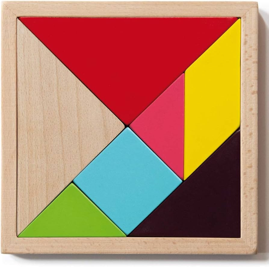 Remember TG1 Tangram Challenge – Legespiel aus Holz für Kinder und Erwachsene (4er Set) | Amazon (DE)