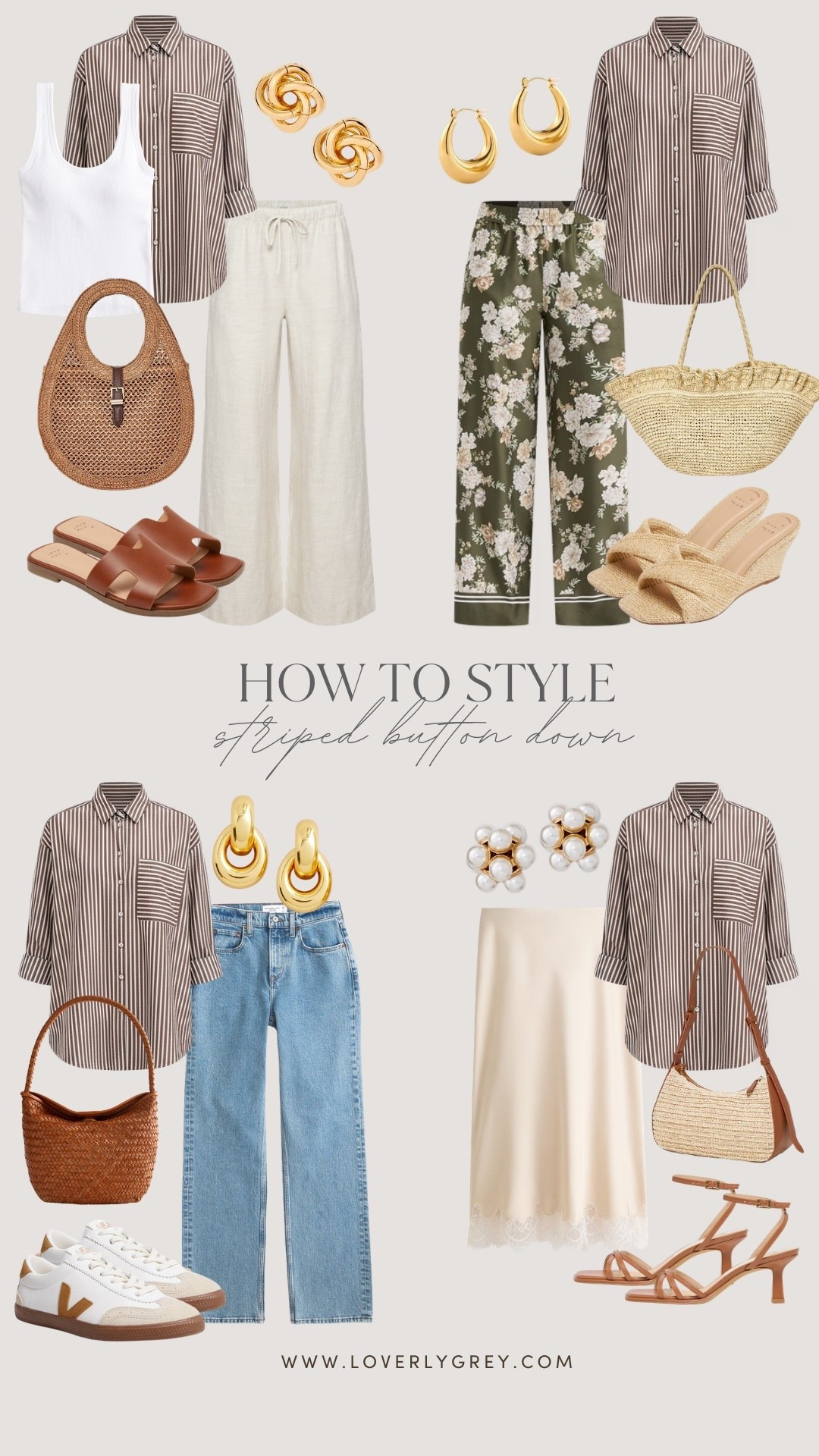 This Loft striped button down has been a go to for me! Whether traveling or on an outing, there’s so many great looks that can be made! Wearing it as a layering piece is also a great way to elevate a solid white tank!

Loverly grey, striped button down outfit ideas, chic outfits, affordable wardrobe finds, Target fashion

#LTKootd #LTKSeasonal