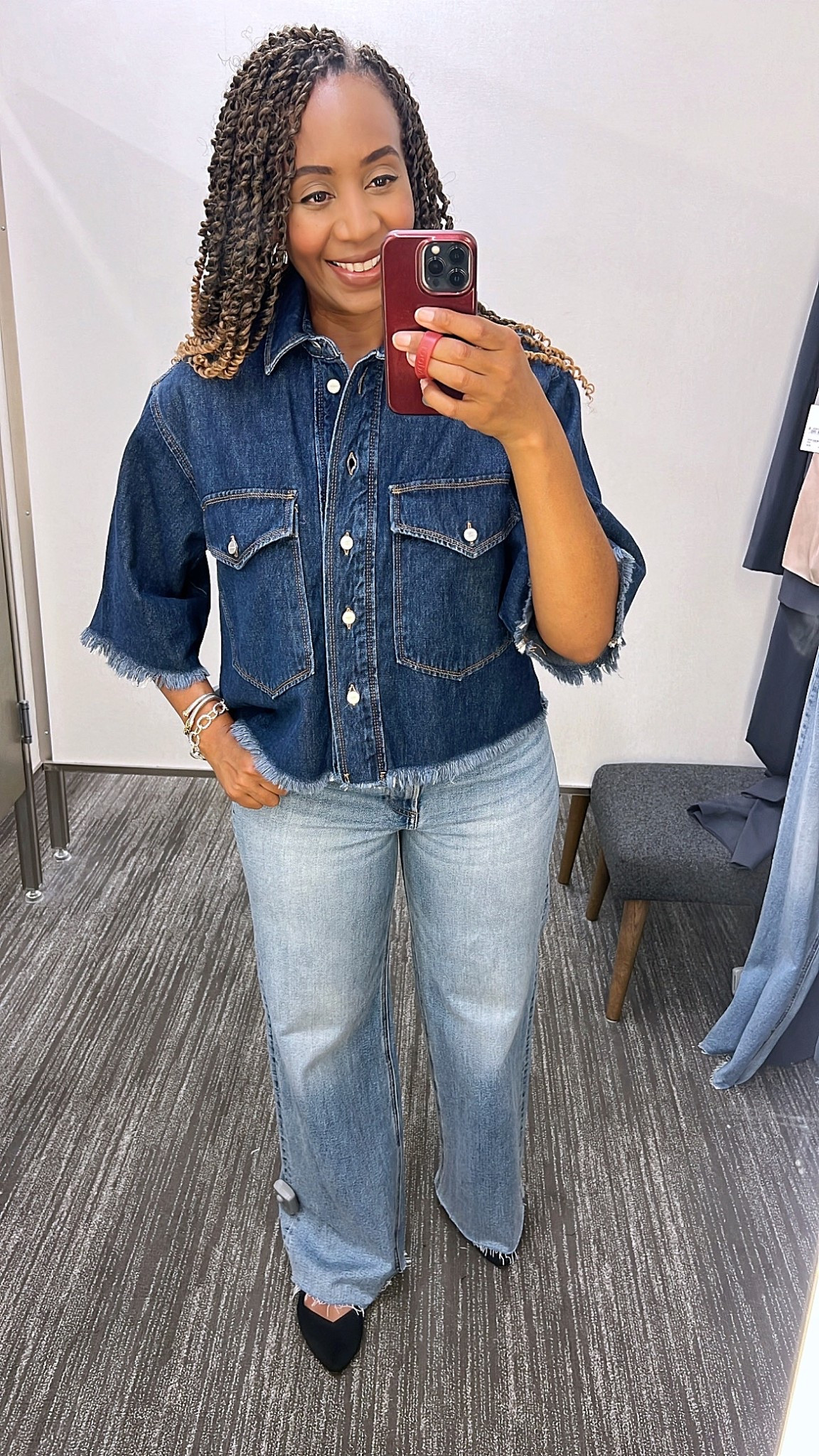 NORDSTROM ANNIVERSARY SALE!

Denim On Denim / Denim Jacket

I’m loving this denim shirt so much. It was an immediate add to cart as soon as I saw it. It’s very oversized and it also comes in black. 

• I'm wearing an Extra Small in the AllSaints Faye Raw Hem Denim Shirt and a size 29 in the Pistola Lana High Waist Wide Leg Jeans.

These jeans are currently sold out. I linked another pair of Pistolas and a few other jeans included in the sale. Check back for restocks!

Nordstrom Anniversary Sale, NSale, best of the NSale, Best of the Nordstrom anniversary sale, What to buy in the Nordstrom Anniversary Sale, Fall Fashion, Wear now and later, How to style, Top products from the NSale, NSale finds, NSale must-haves, NSale buys, denim jacket

#LTKSeasonal #LTKStyleTip #LTKSaleAlert