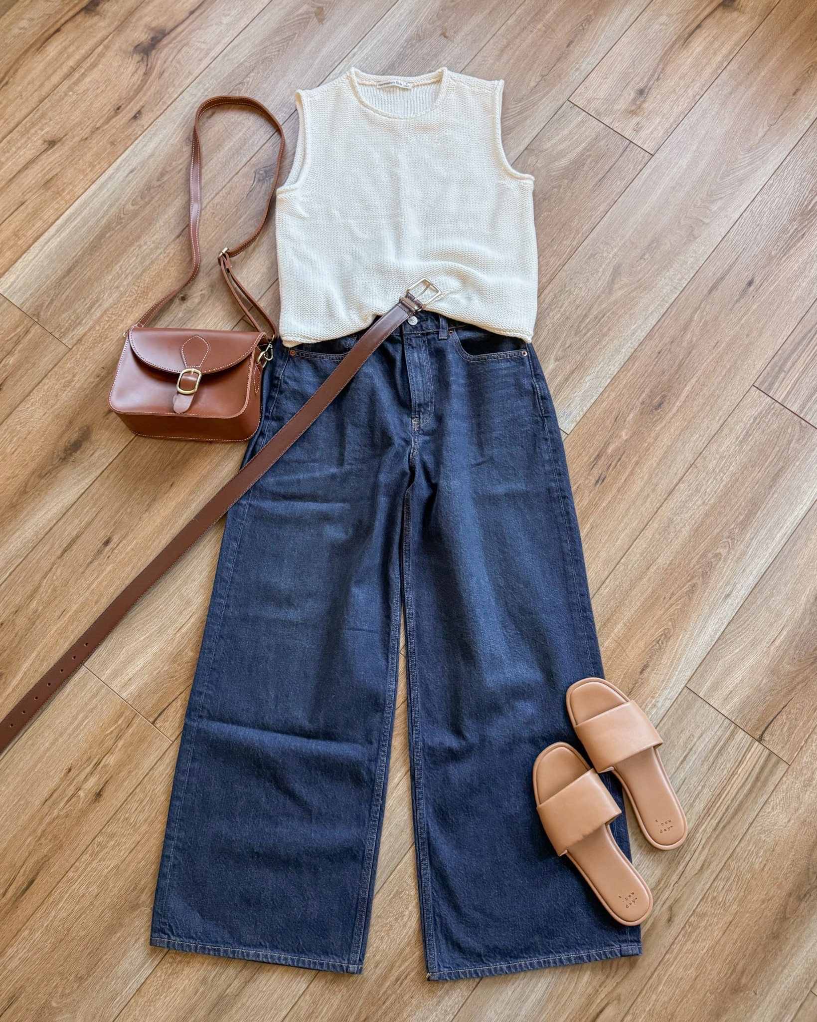 spring outfits. wide leg jeans. short sleeve sweater. @abercrombie outfit. abecrombie spring outfits. 

#LTKSpringSale #LTKSeasonal #LTKSaleAlert