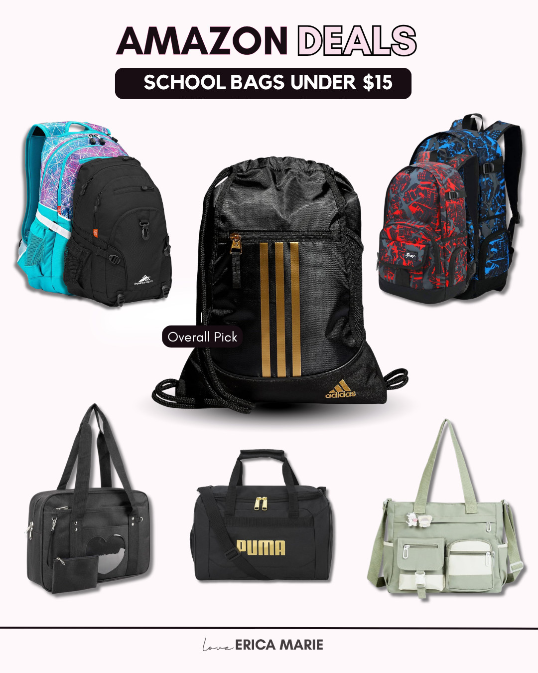 Shop school bags under $15 and save on back-to-school essentials. These affordable backpacks are great for school, travel, and everyday use, with plenty of room for books, supplies, and daily essentials. Grab these budget-friendly finds before they're gone. 

 #LTKSaleAlert #LTKTravel #LTKKids