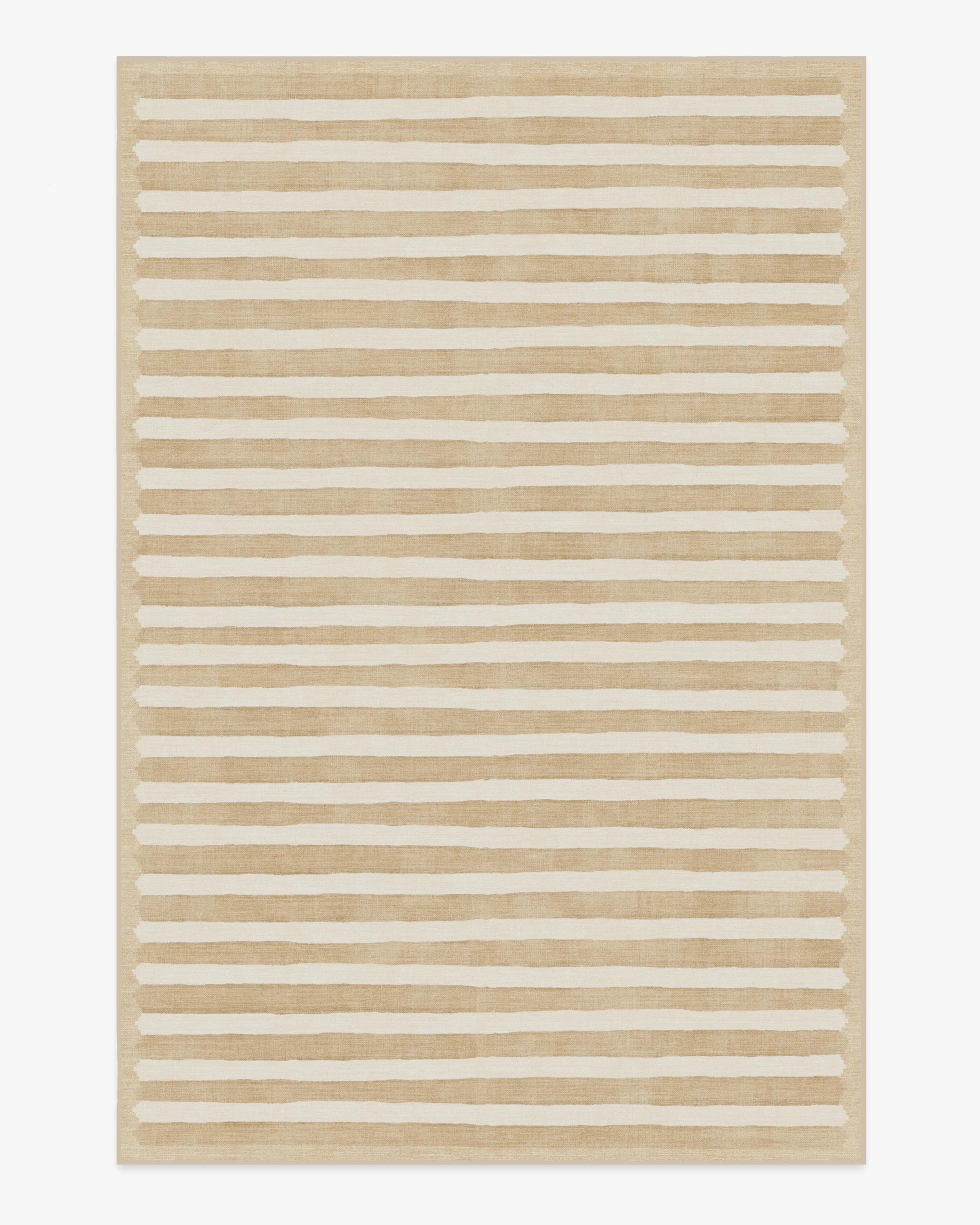 goop Elin Stripe Latte Cream Rug | Ruggable