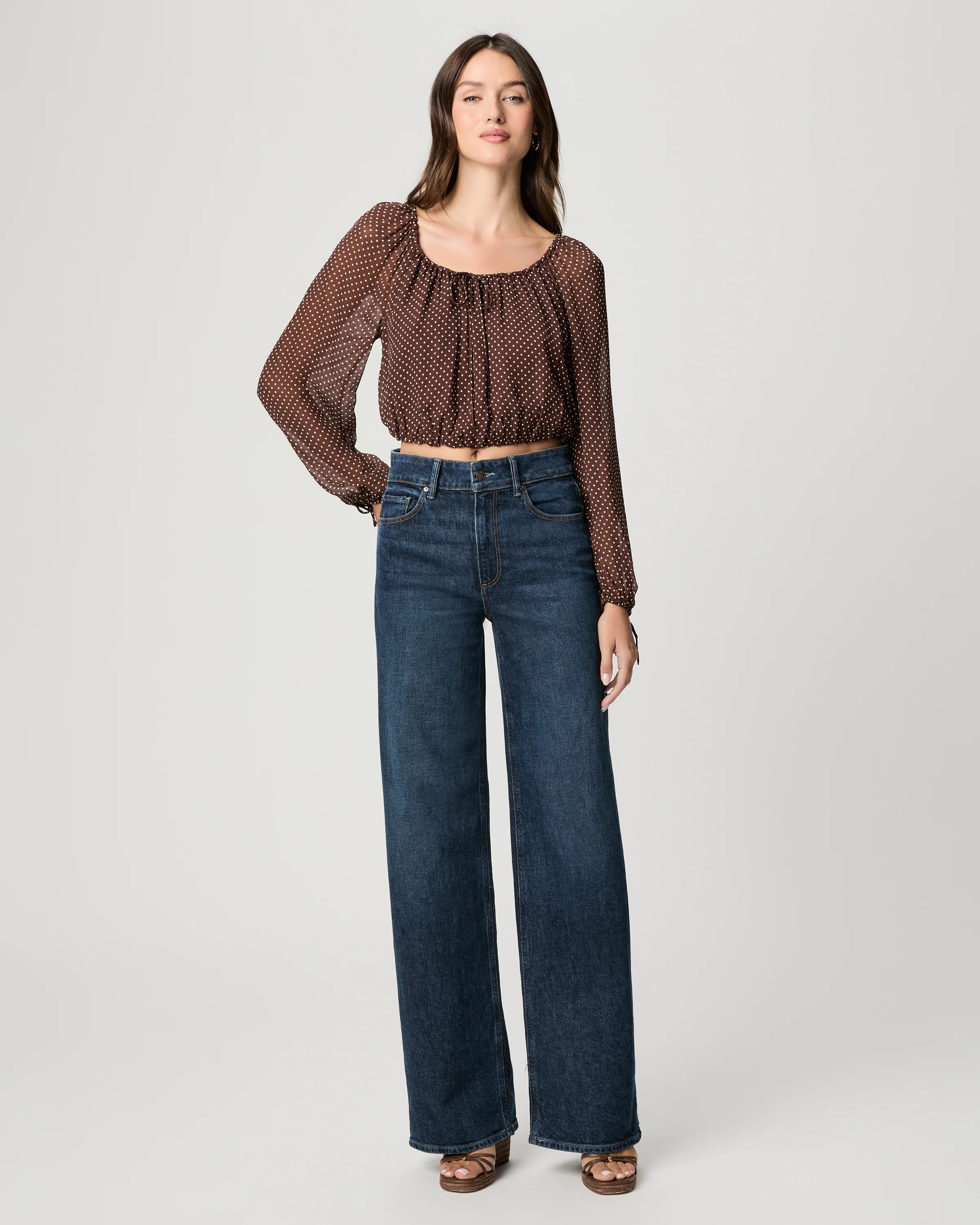 Sasha Wide Leg Jean - San Gabriel | Paige