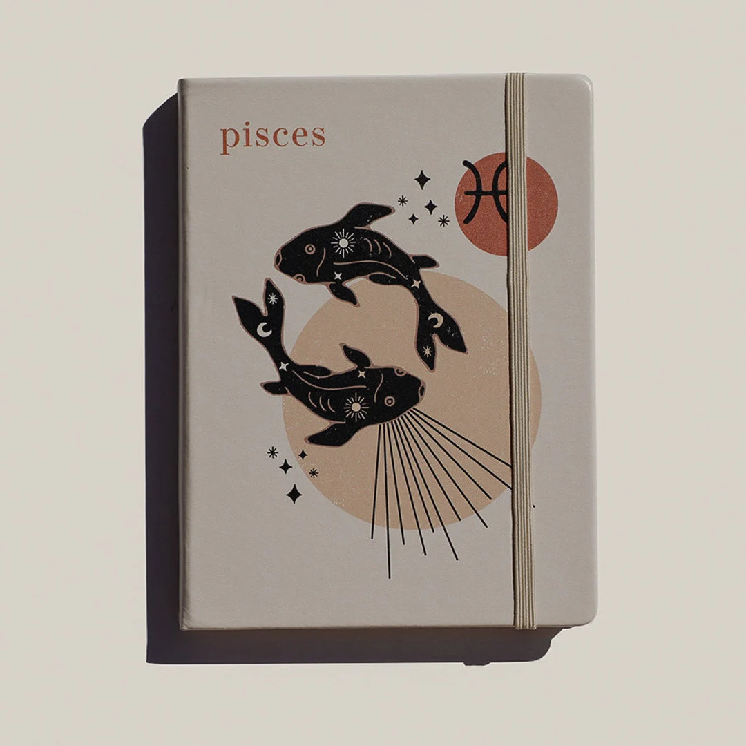 Pisces Gifts, Astrology Gift, Zodiac Gifts Her, Pisces Birthday, March Birthday, Zodiac Notebook,... | Etsy (US)