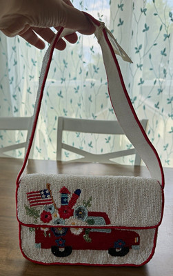 Hand beaded patriotic shoulder bag | eBay | eBay US