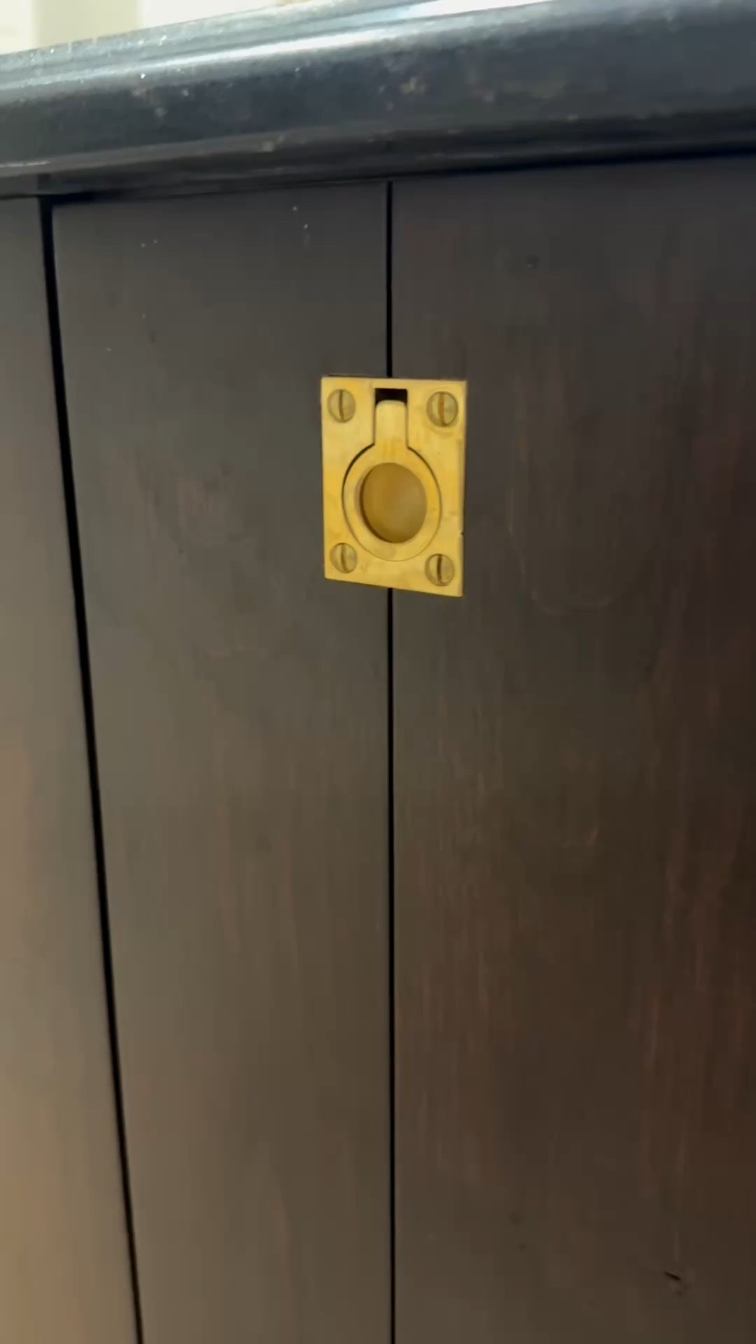 Brass flush pull! 