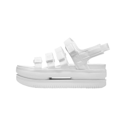 Nike Women's Icon Classic Sandal NA White/Pure Platinum-White (DH0224 100) - 9 | Amazon (US)