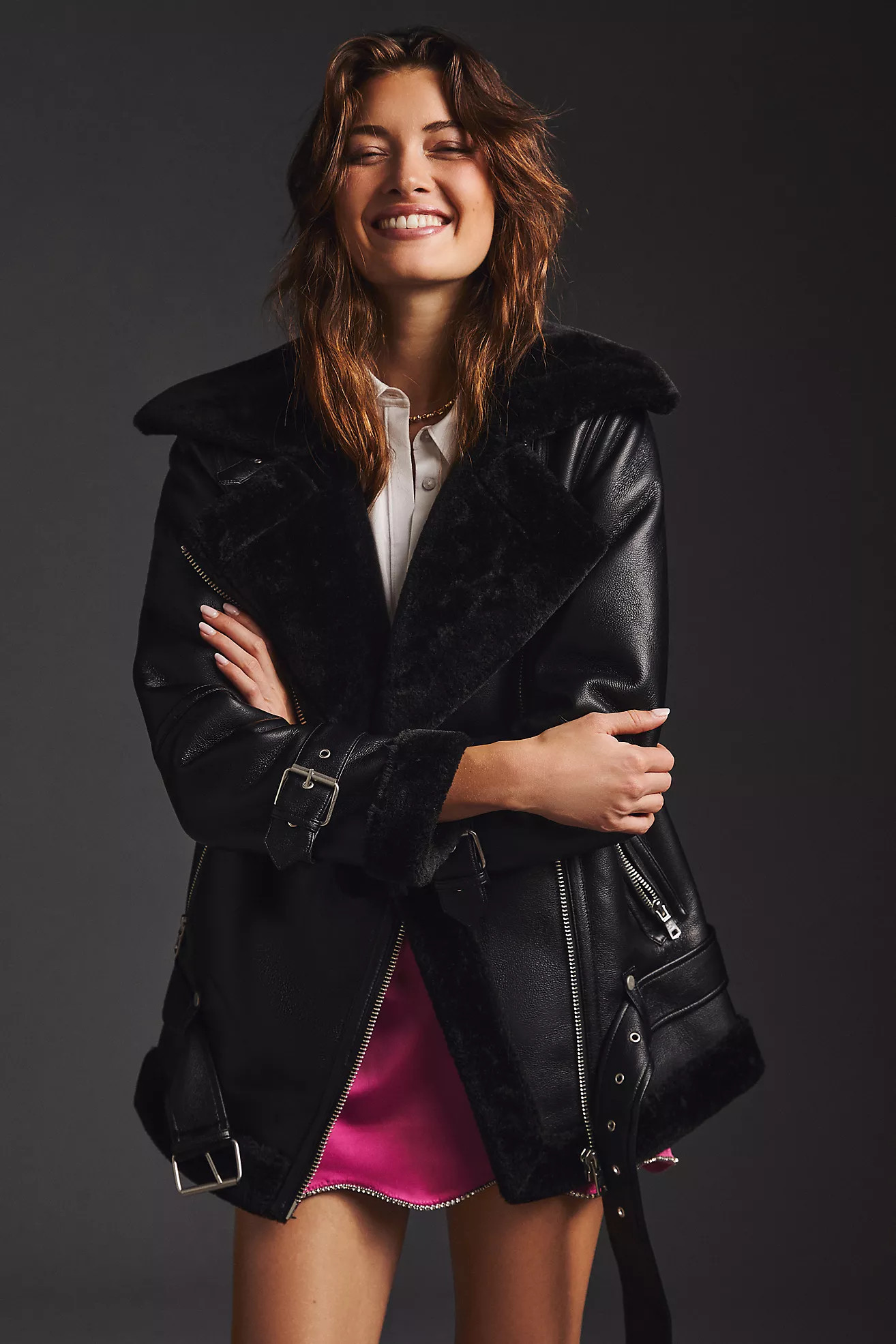 Avec Les Filles Faux Leather Jacket | Anthropologie (US)