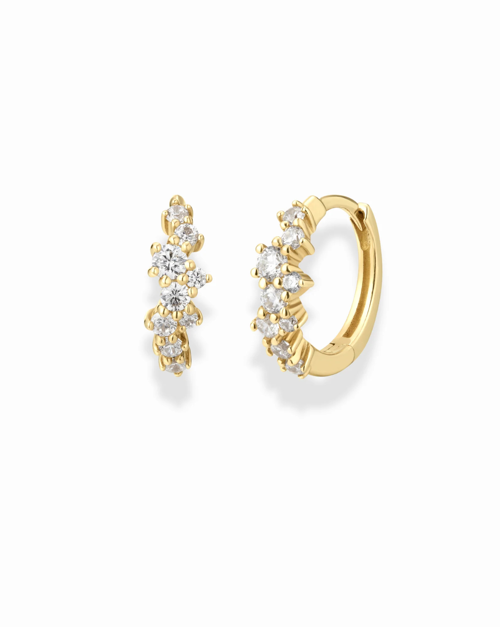 14k Noa Diamond Huggies | Mod and Jo