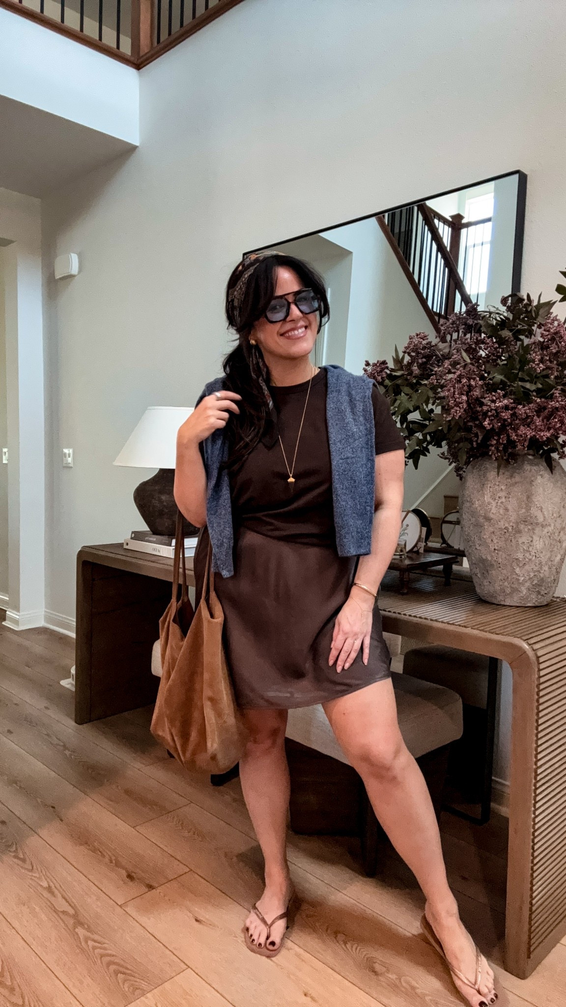  Added a cardigan, grabbed my suede tote, and called it done. Simple styling for the win.

#LTKStyleTip #LTKSummerEdit #LTKMidsize