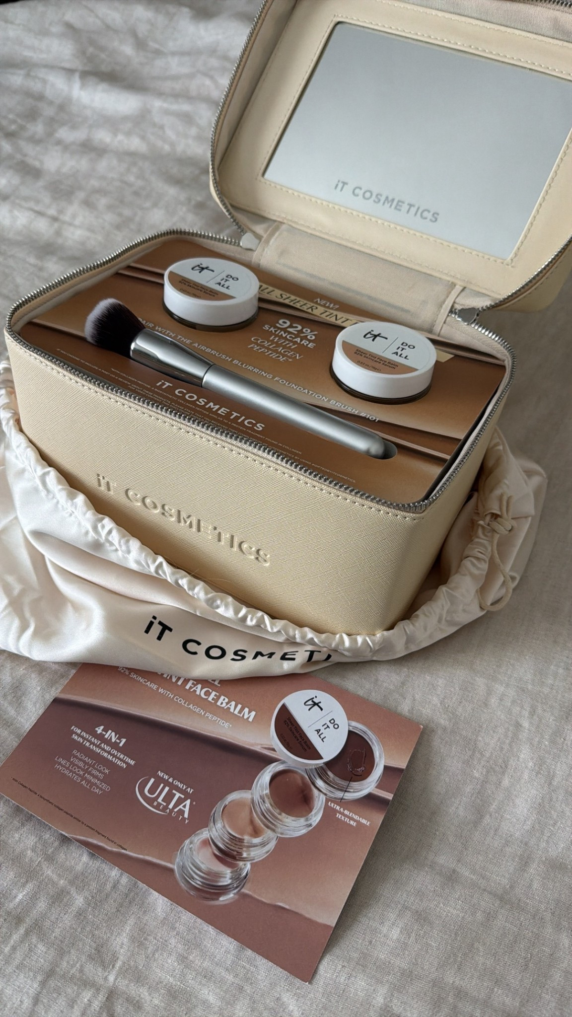 This face balm goes on so smooth. Coverage is sheer but better than I expected and the brush is everything 

#LTKBeauty