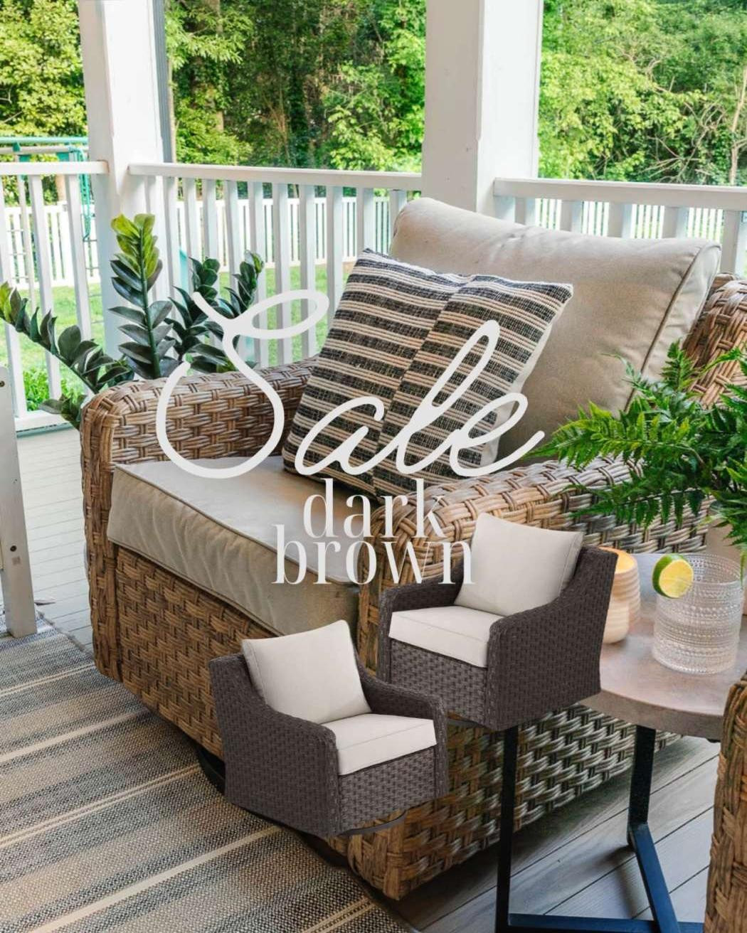  

SALE 🚨The darker version of our patio set! Still going strong after 4 years! 

Better Homes & Gardens River Oaks Outdoor Swivel Gliders with Patio Covers, Set of 2, Dark Brown 


#LTKSaleAlert