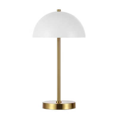 Goldie Table Lamp - 18 Inch Height - TBL4566 - Brass/White - Safavieh | Target