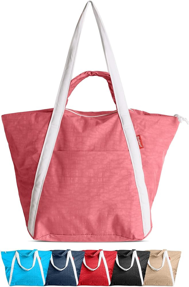 Bodysurf Beach Bags Waterproof Sandproof, Packable Beach Bag with Zipper, Pool Bag, Foldable Beac... | Amazon (US)