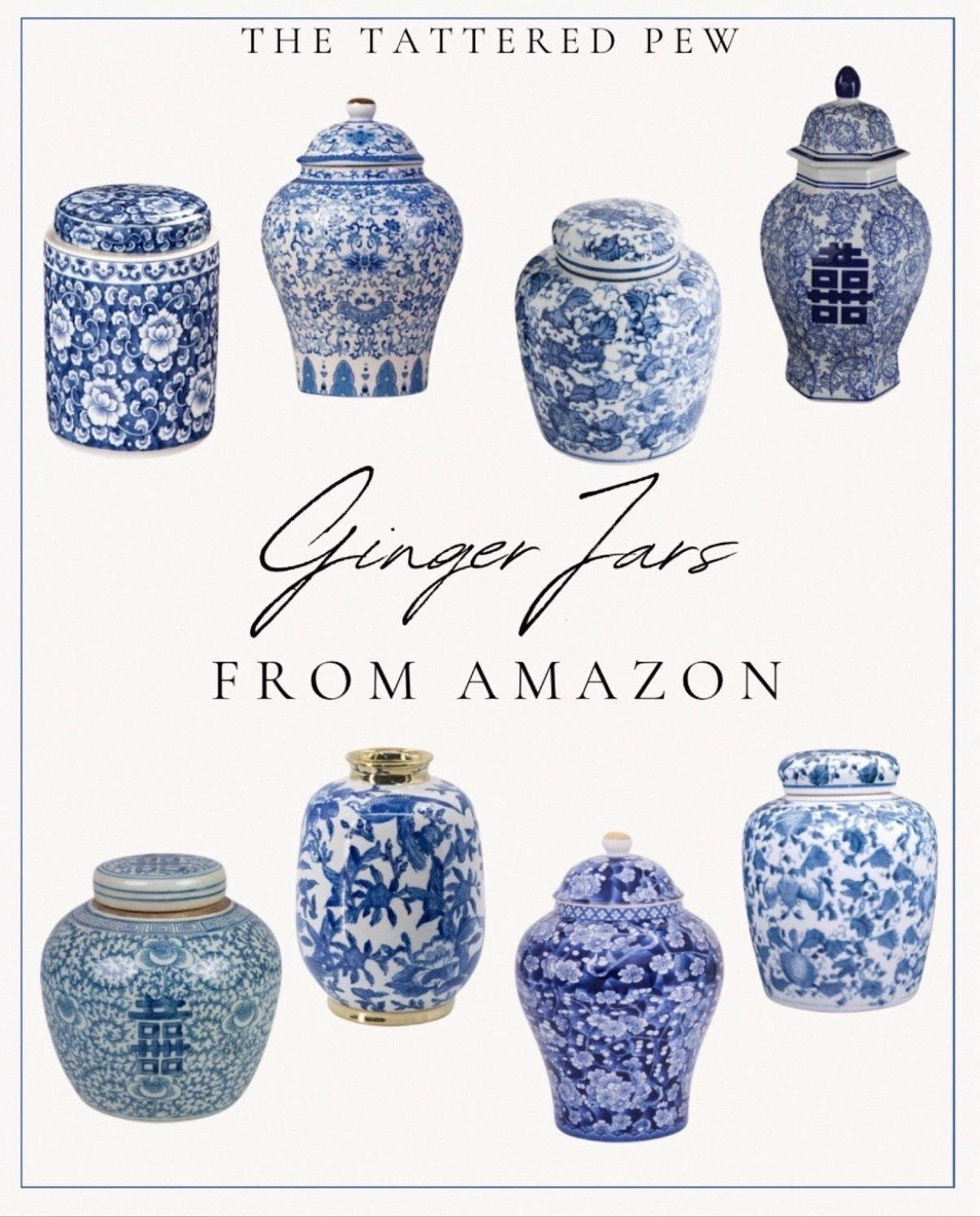If you’ve been around here a bit, you probably know I have a soft spot for ginger jars. They’re one of my favorite decor staples, and I just found some amazing ones on Amazon that I couldn’t keep to myself!

Blue and white decor, porcelain ginger jars, blue and white ginger jars, home decor from Amazon  

#LTKhome #LTKFind #LTKunder100