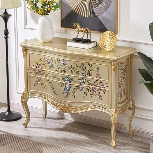 HomeCanvas Vintage Painted Living Room Decorative Cabinet Accent Chest | Wayfair | Wayfair North America