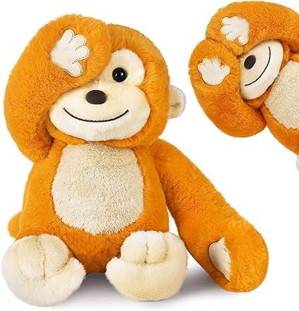 iPlay, iLearn Baby Monkey Stuffed Animal, 12" Infant Soft Plush Toy, Newborn Babies First Gift, T... | Amazon (US)