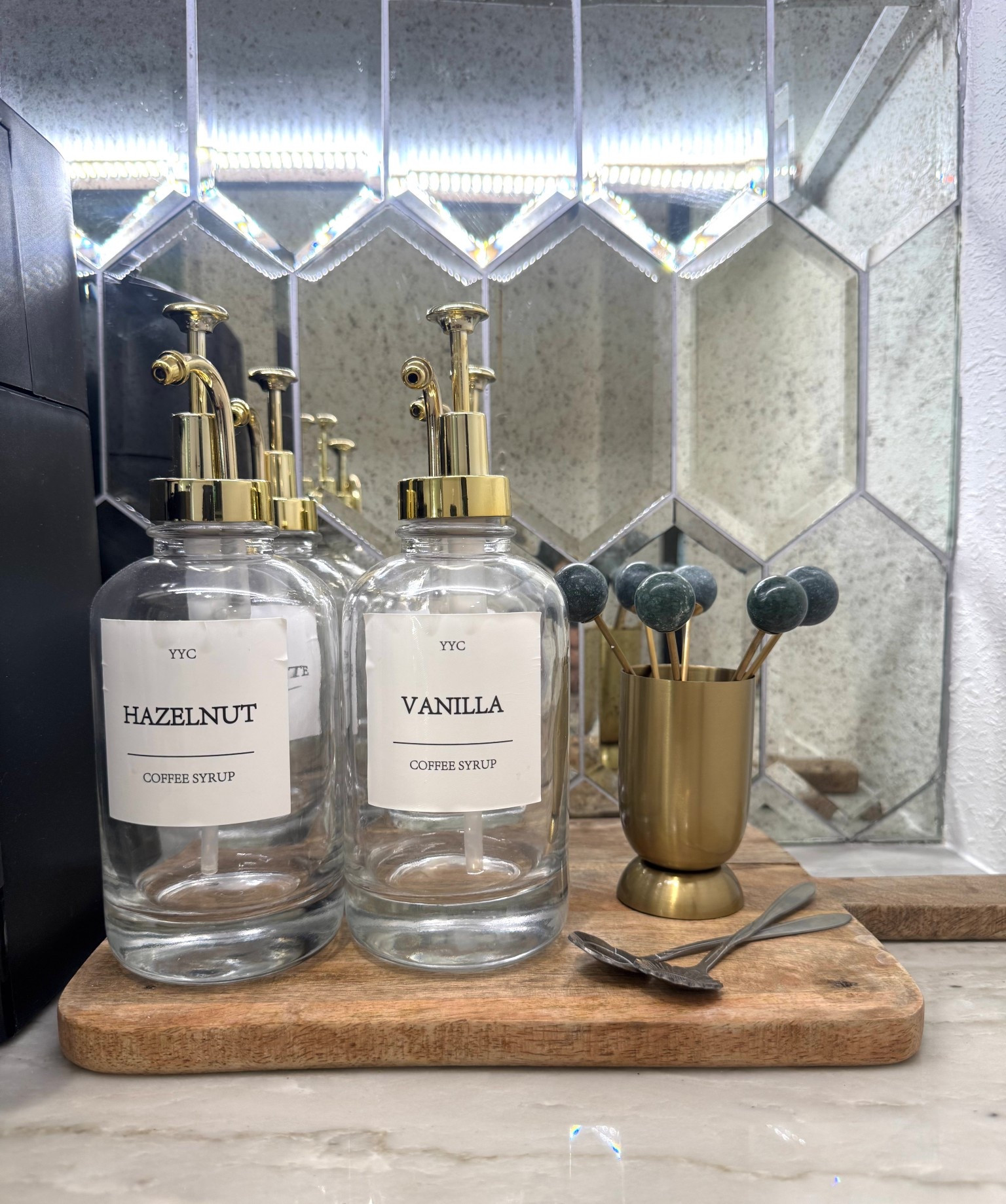 Amazon. Coffee syrup dispensers. Comes in a set of 4. 

#LTKHome