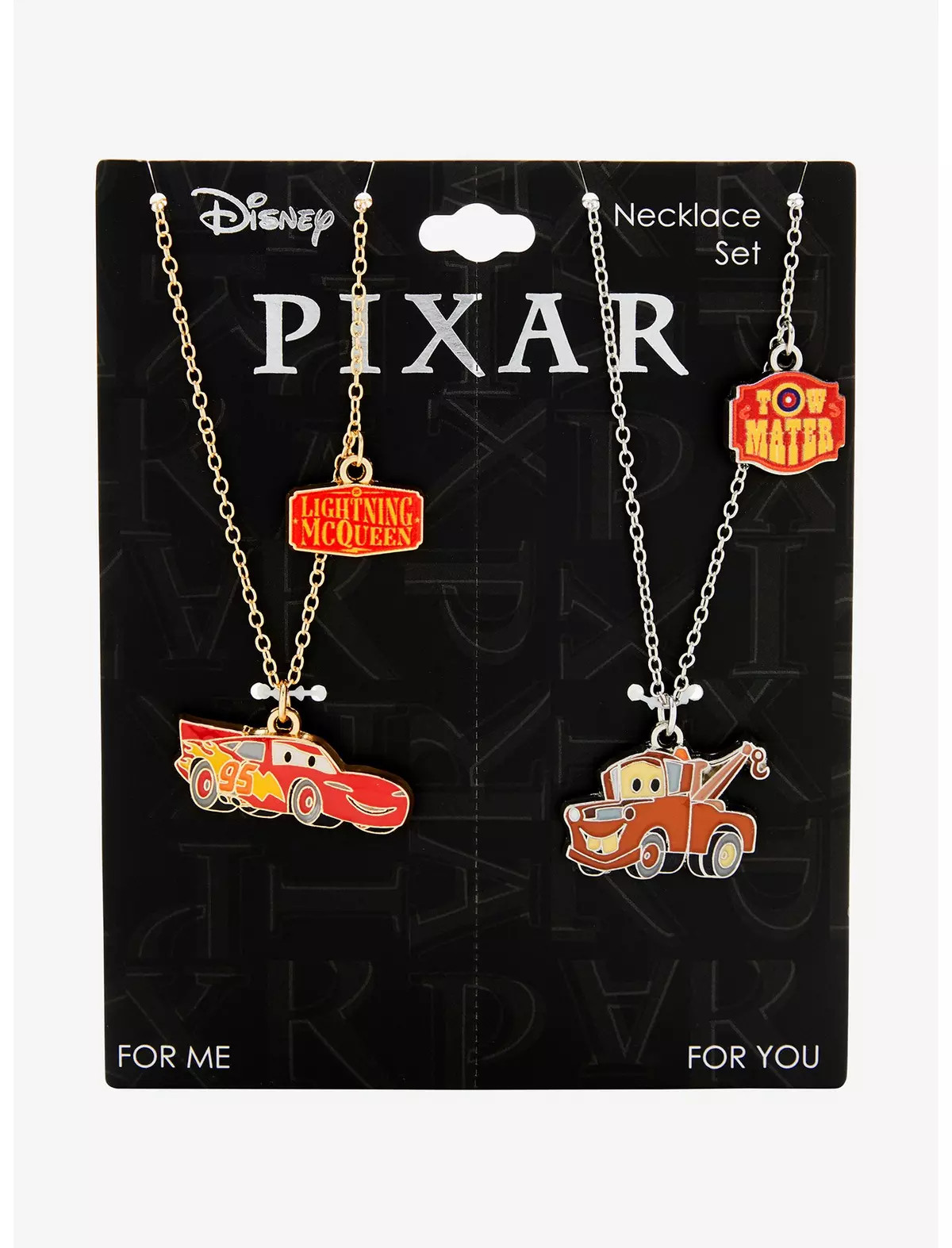 Disney Pixar Cars Lightning McQueen and Tow Mater Bestie Necklace Set — BoxLunch Exclusive | BoxLunch