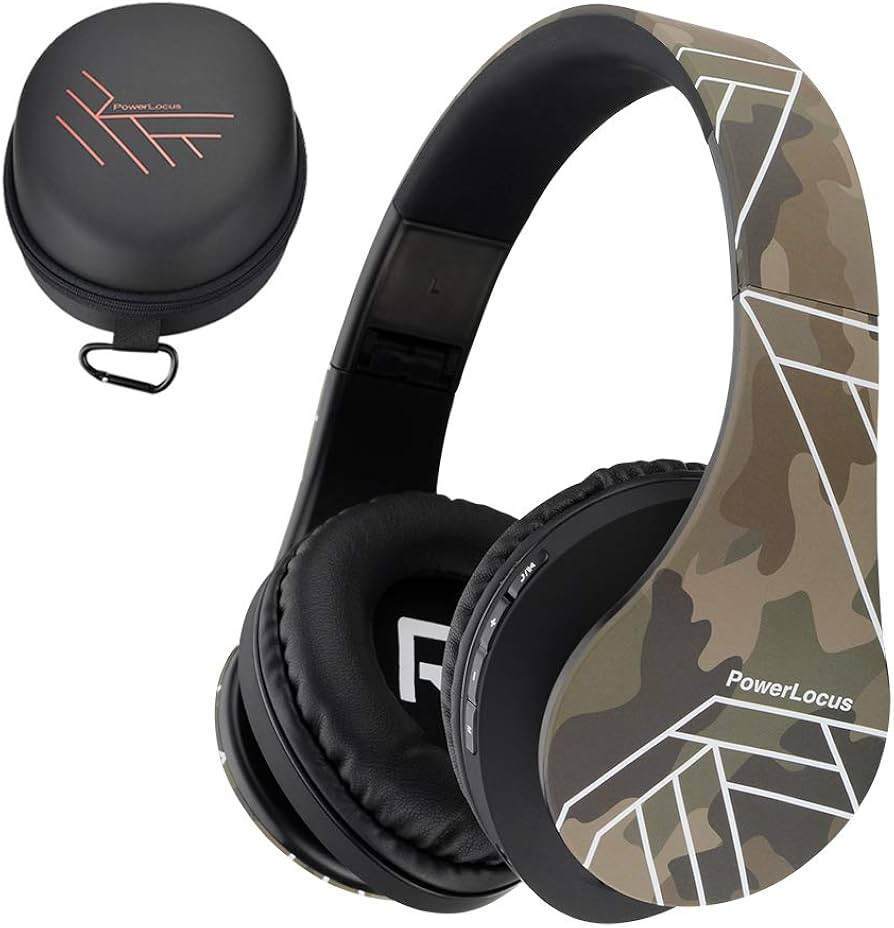 PowerLocus Bluetooth Over-Ear Headphones, Wireless Stereo Foldable Headphones Wireless and Wired ... | Amazon (US)