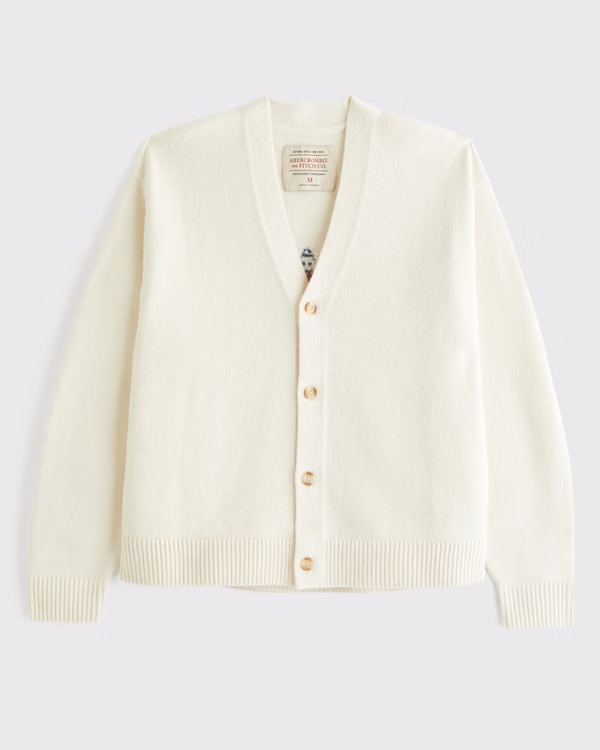 Graphic Logo Cardigan | Abercrombie & Fitch (US)
