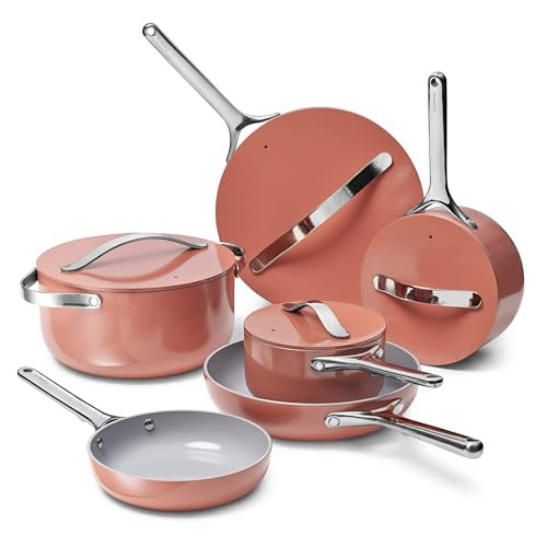 Caraway 16-Piece Deluxe Non-Stick Ceramic Cookware Set | Amazon (US)