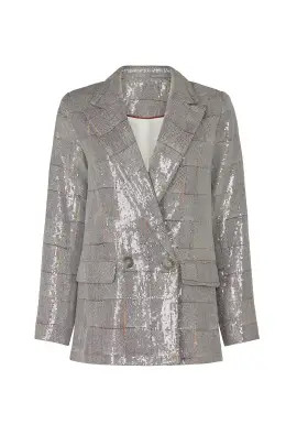 Plaid Sequin Blazer | Rent the Runway