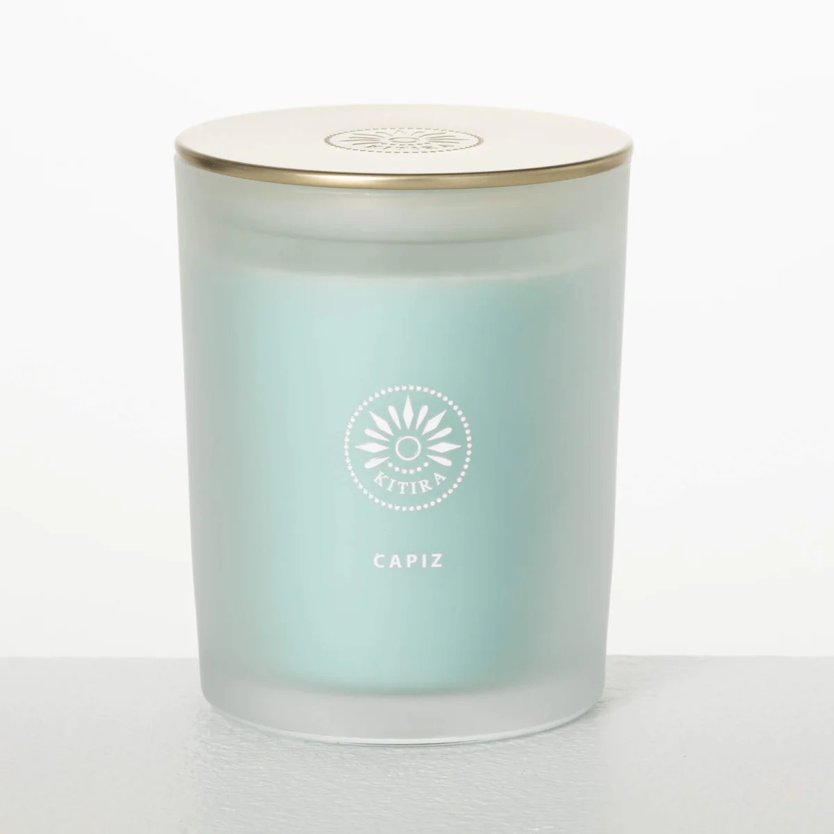 Vance Kitira Capiz Scented Candle - Frosted Glass | Sullivans Home Decor