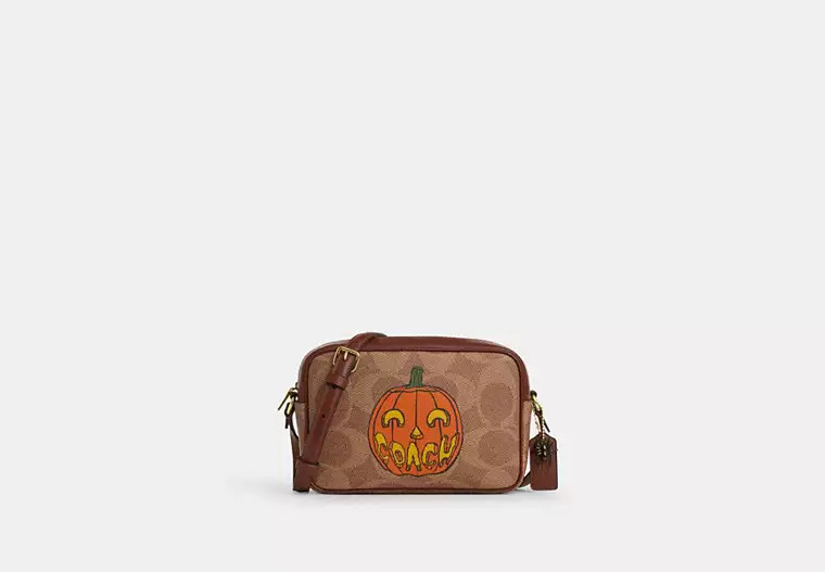 Jamie Camera Bag In Signature Canvas With Halloween Print | Coach Outlet US