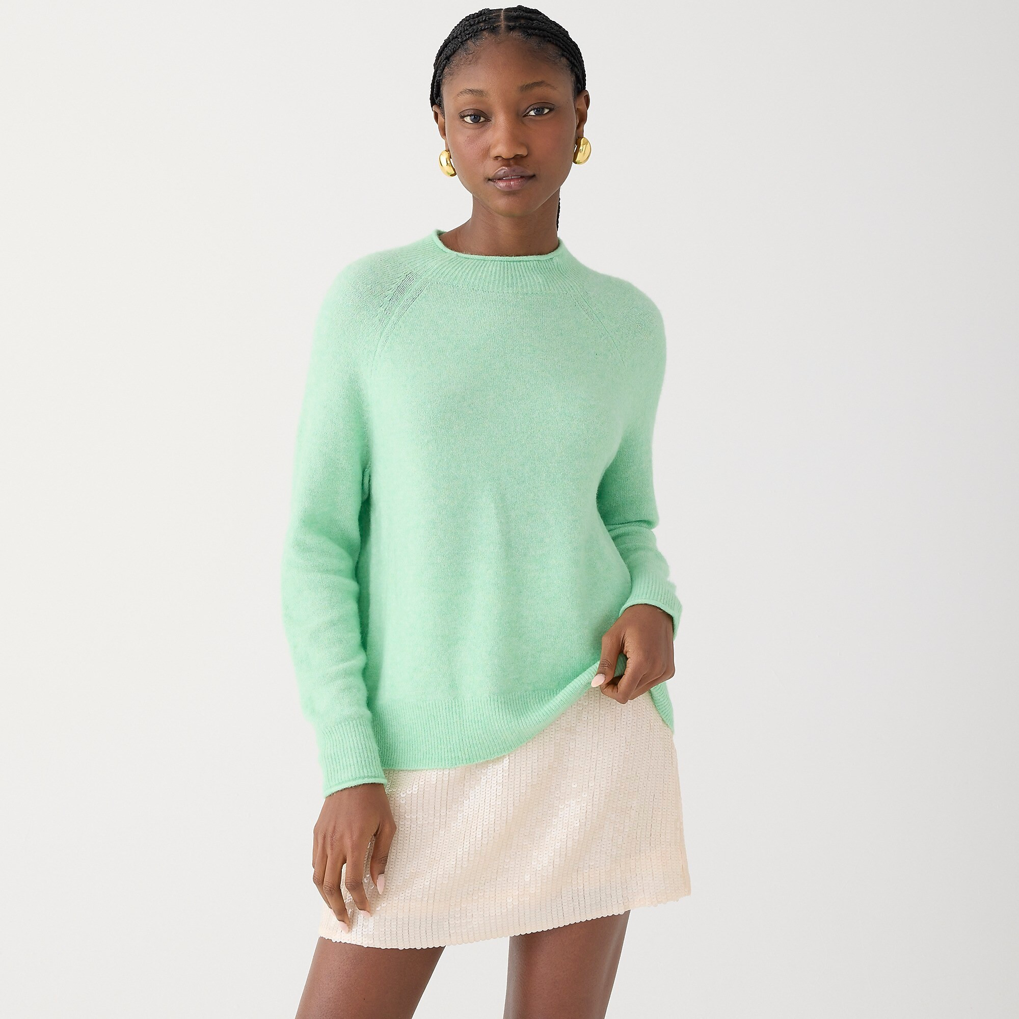 Rollneck sweater in Supersoft yarn | J. Crew US
