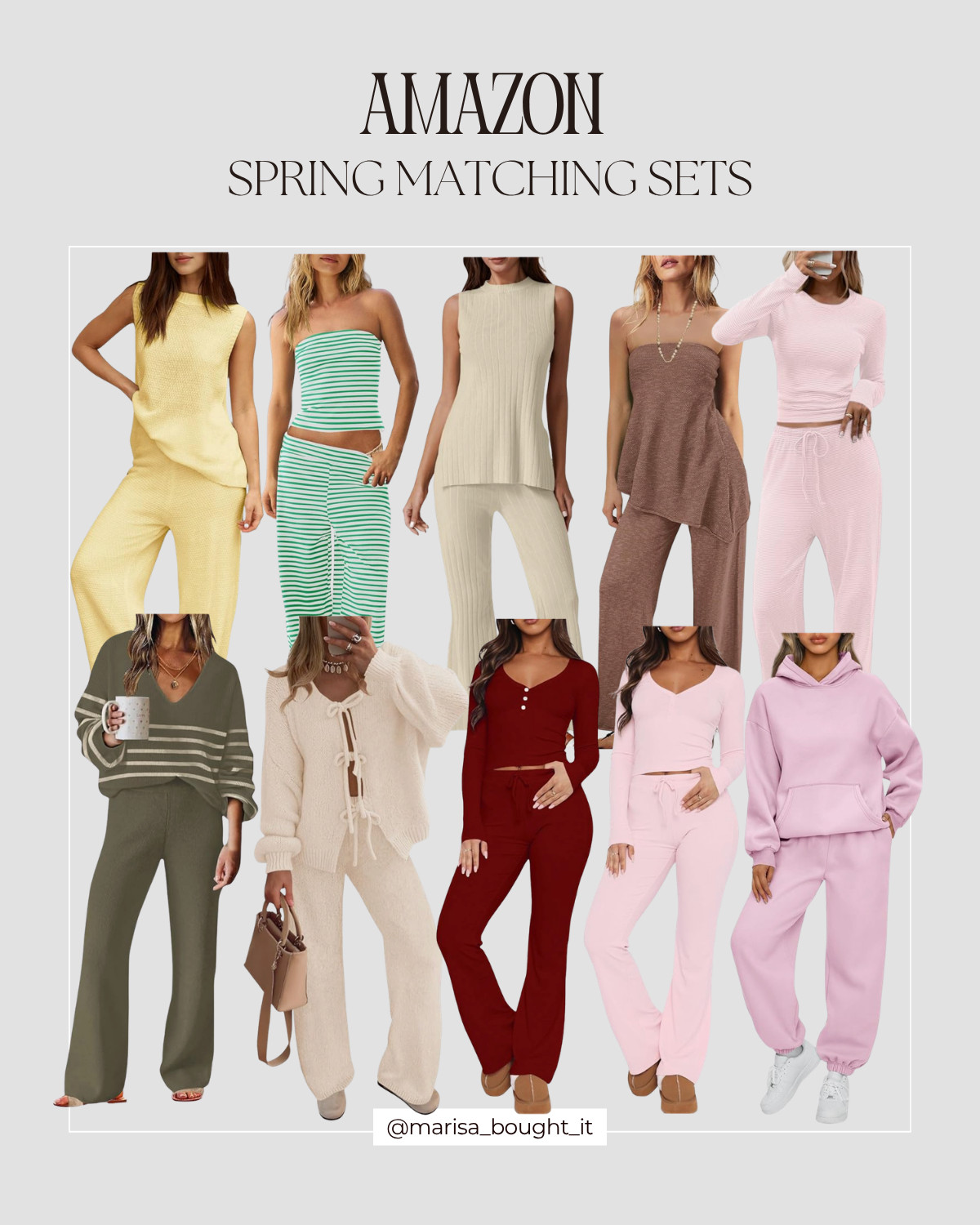 Get ready for cozy season with these comfy sets! Perfect for lounging or a casual outing.

Amazon spring matching sets, matching set outfits women, spring co-ord sets, Amazon outfit sets, cute lounge sets, casual chic matching sets, two piece outfits, comfy spring outfits 

Save this pin for outfit inspo & tap to shop 🌷✨

I earn commissions from qualifying purchases.

#AmazonFinds #MatchingSets #SpringStyle #CoOrdSet #ComfyOutfits #CasualChic #OOTD #LoungeWear
 

 #LTKootd #LTKSeasonal