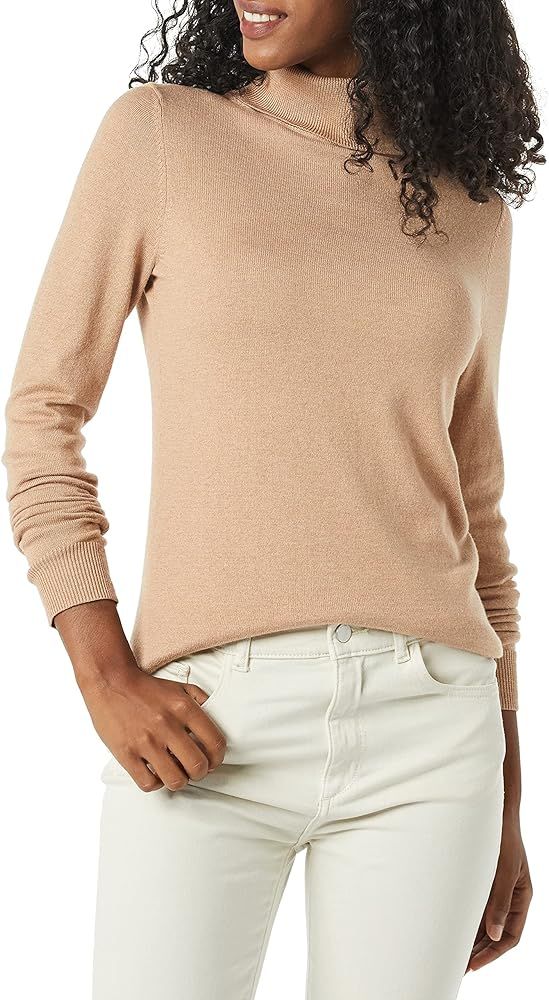 Amazon Essentials Women's Classic-Fit Lightweight Long-Sleeve Turtleneck Sweater (Available in Plus  | Amazon (US)