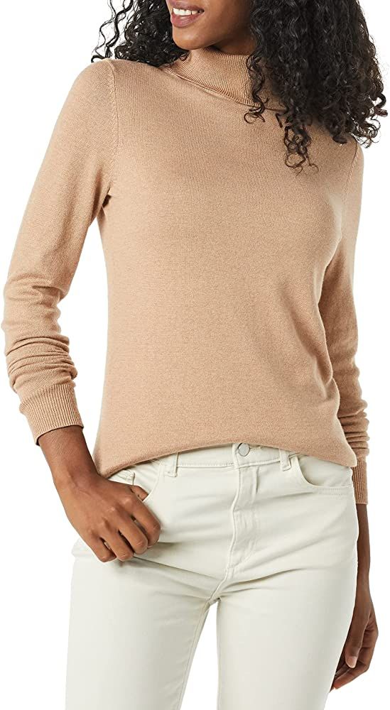 Amazon Essentials Women's Classic Fit Lightweight Long-Sleeve Turtleneck Sweater | Amazon (US)