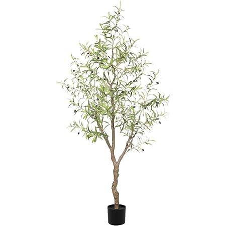 Realead Faux Olive Tree 7ft - Realistic Tall Olive Trees Artificial Indoor - Large Fake Olive Tre... | Amazon (US)