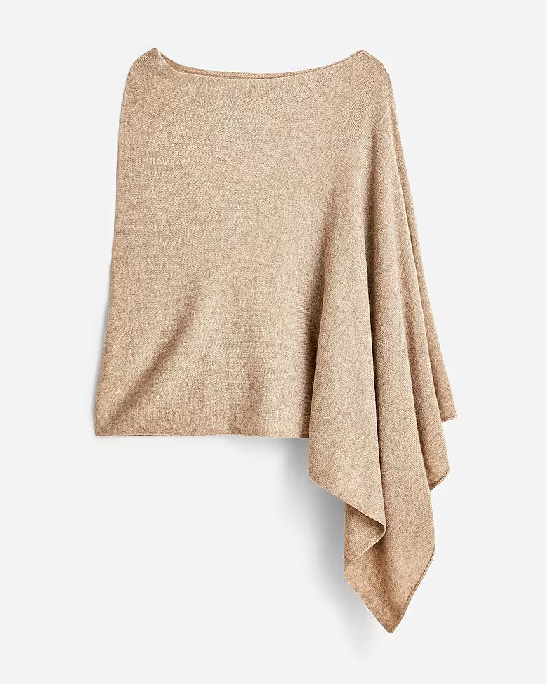 Cashmere-wool blend poncho | J. Crew US