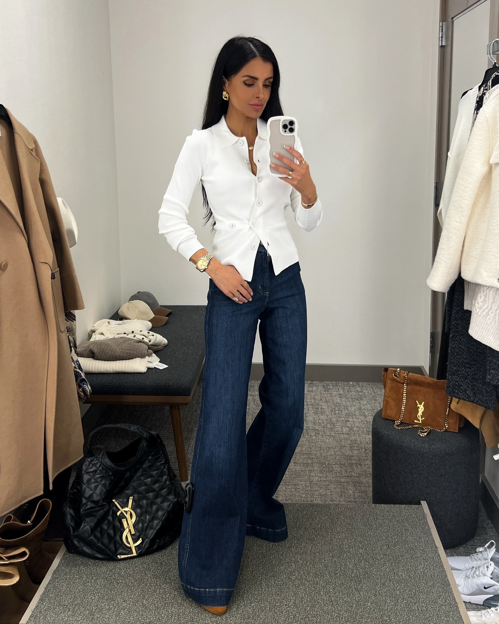 Nordstrom anniversary sale 2025
Fall outfit ideas 
Pistola cardigan wearing an XS
Frame trouser jeans - wearing a 24
Marc fisher tan suede booties run tts
#nordstrom #nsale 

#LTKSaleAlert #LTKSeasonal #LTKStyleTip