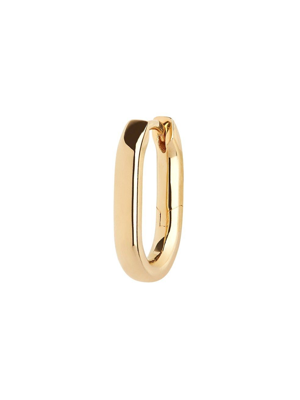 Slick 22K-Gold-Plated Oval Huggie Hoop Earring | Saks Fifth Avenue
