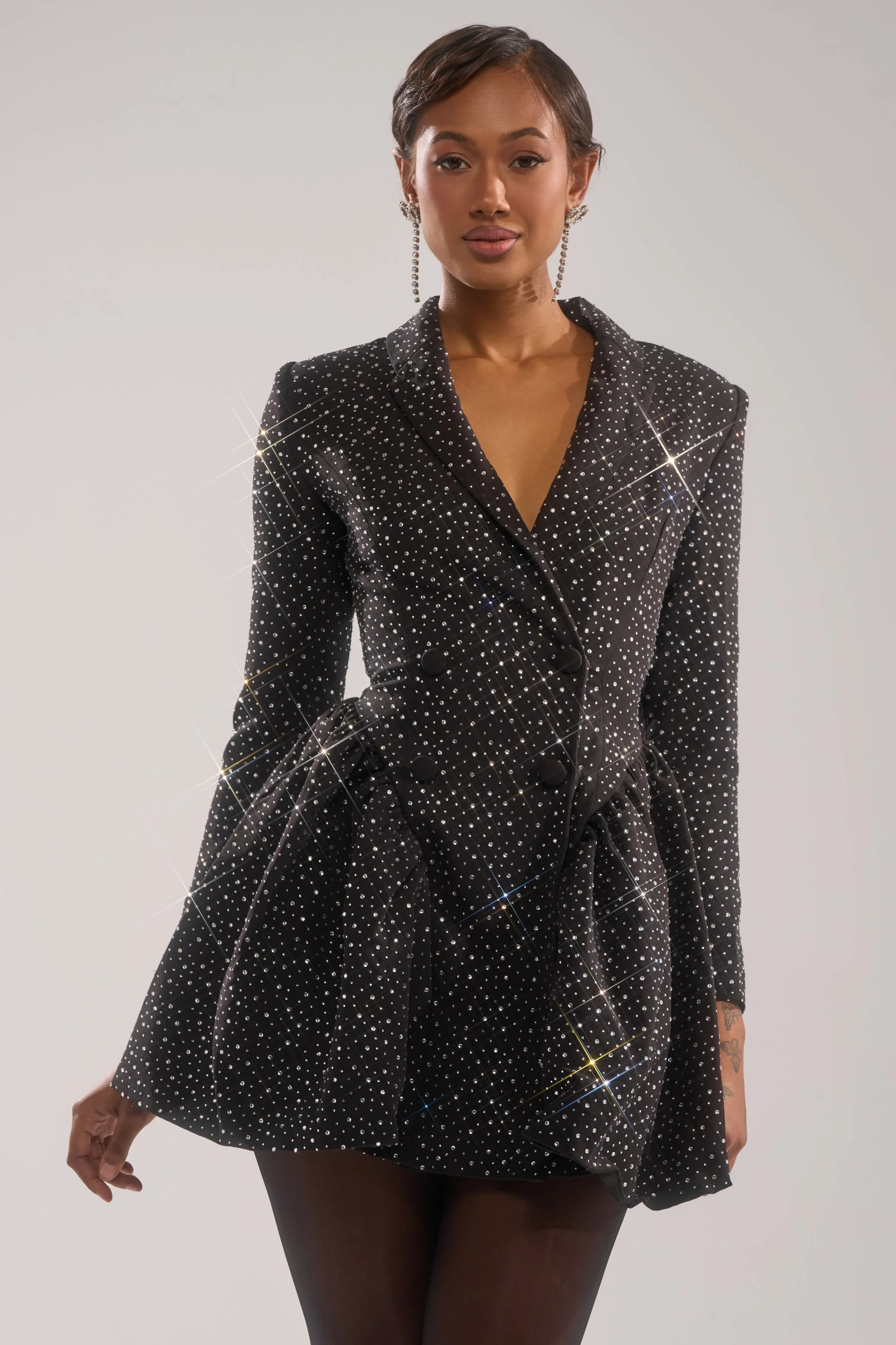 BACK IN BIZ MINI BLAZER DRESS | AKIRA