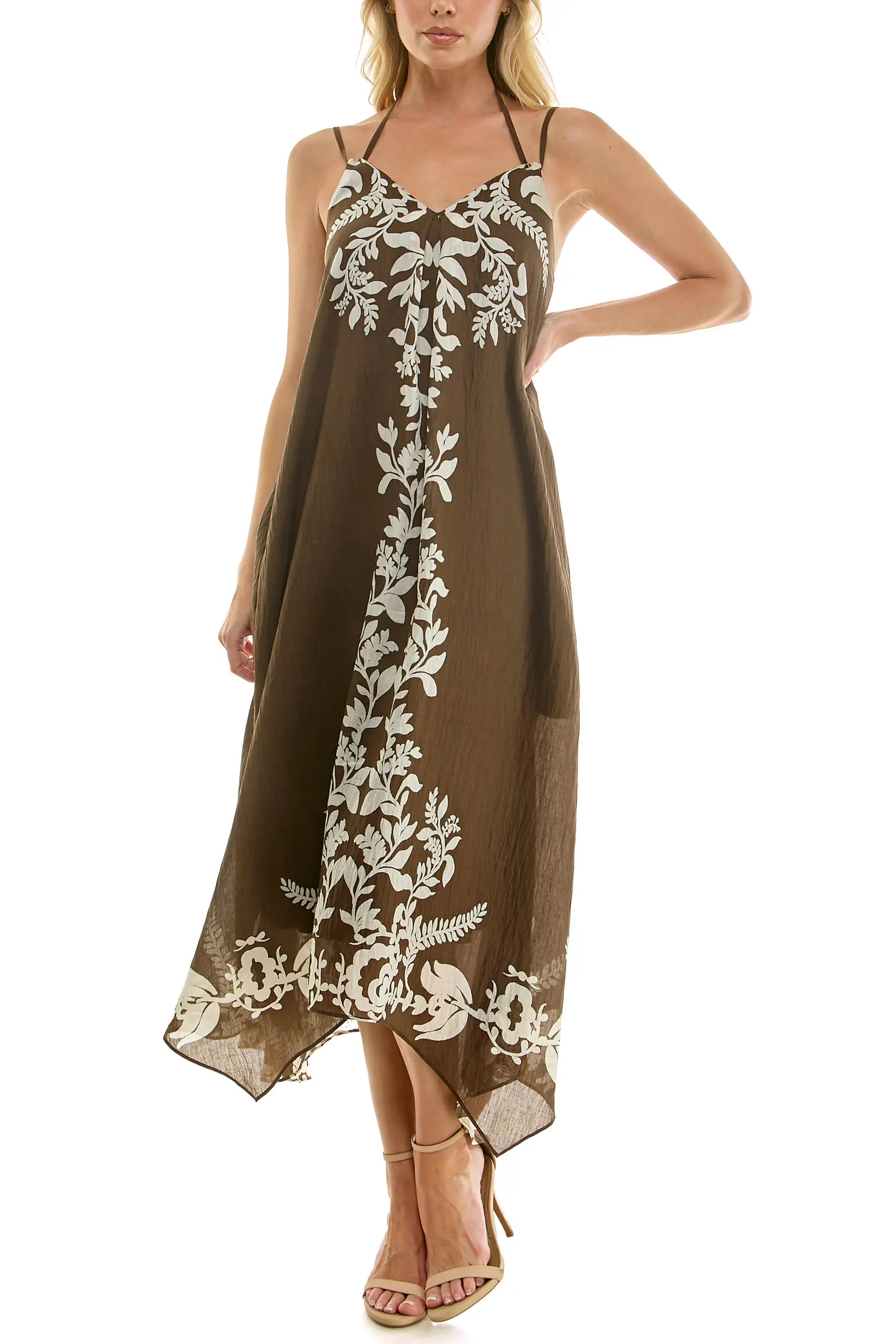 Placed Print Handkerchief Hem Dress (Women) | Nordstrom | Nordstrom