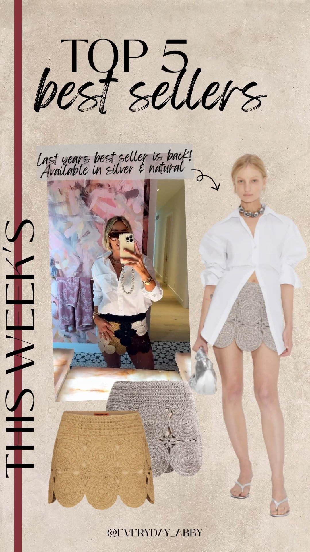 You guys keep selling this skirt out year after year! Loving it in the silver, fully stocked and ready for your summer wardrobe! 🤍

#LTKgrwm #LTKootd